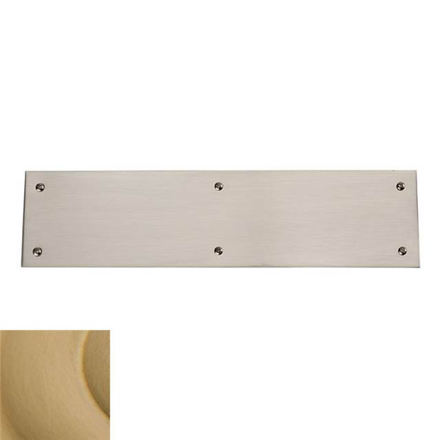 Plaque de poussée Solen, Laiton rétro, H 3,5 po x l 15 po