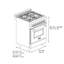 ZLINE 24 po 2,8 pieds cubes Pi. Cuisinière à double combustible avec plaque de cuisson à gaz 4 brûleurs et four électrique à convection en acier inoxydable Legacy-56408363