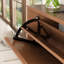 Table d'appoint en bois massif avec plateau rabattable, table de rangement étroite avec compartiments ajustables et structure anti-basculement-1237400697