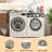 Washer Dryer Countertop Stainless Steel Topper with Edge for Laundry Room Storage and Organization