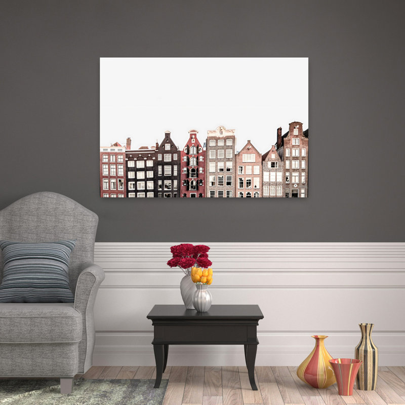 Art mural contemporain Amsterdam, 32" H x 48" W
