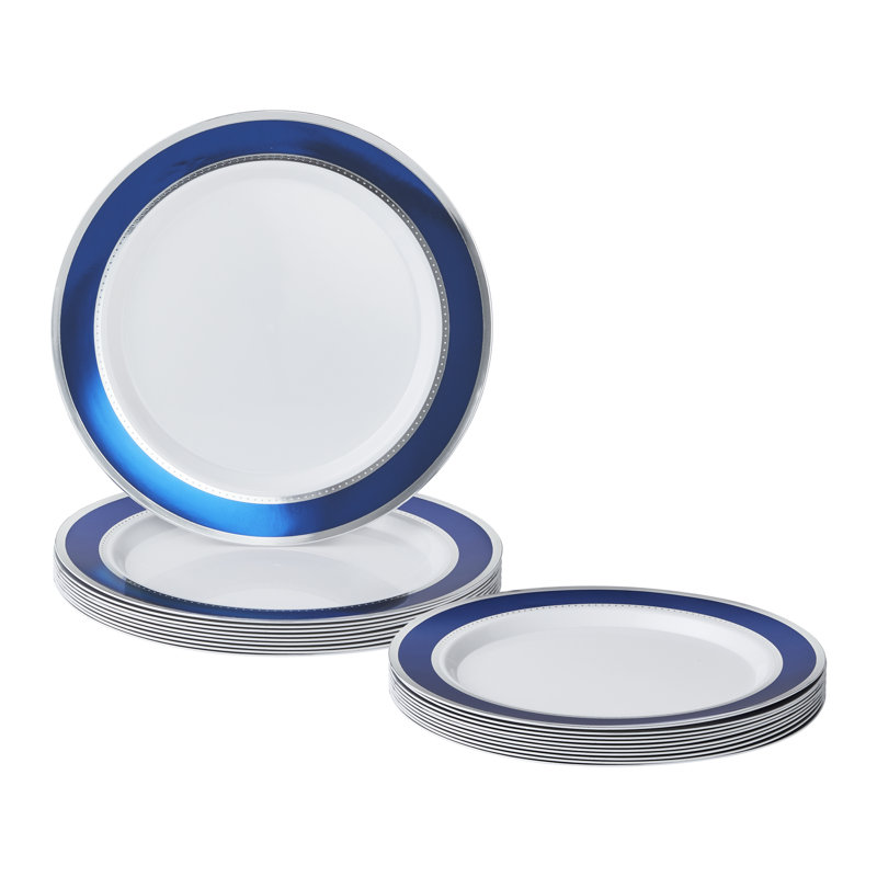 Plateau rond en plastique Mercer41 Junjie, Bleu