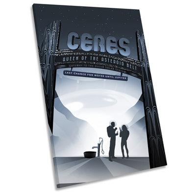 X7684 Ceres NASA Space Tourism Picture - Wrapped Canvas Print
