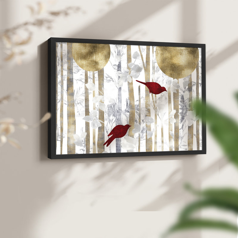 Art de Noël - DCXLII - Reproduction encadrée - Restickable, H 22 po x l 28 po, Noir, noir, noir, noir