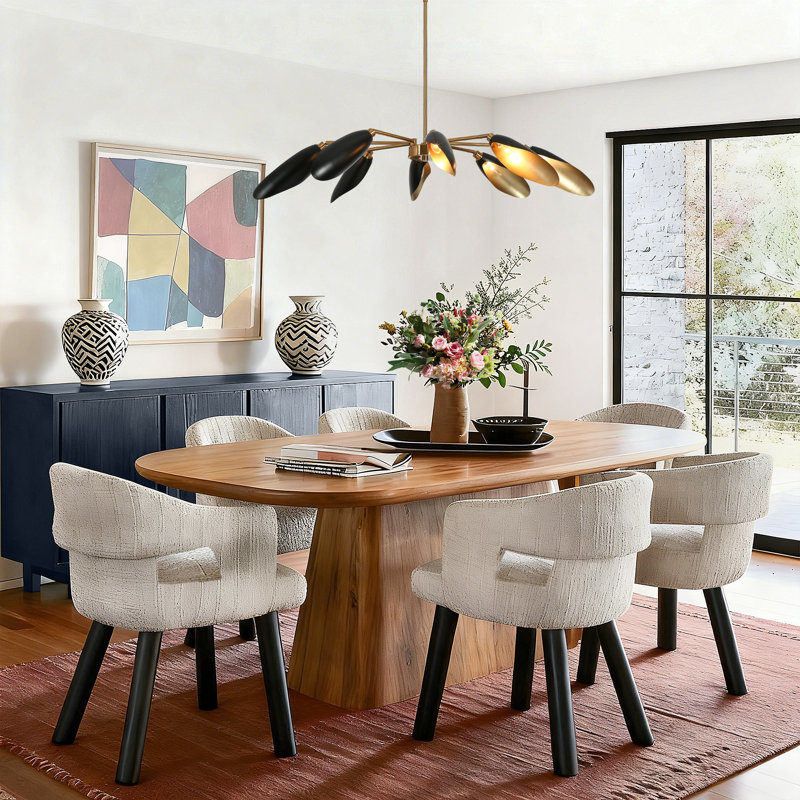  Lakendria 8 - Light Dimmable Wagon Wheel Shaded Chandelier