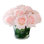 Real Touch Rose Arrangement In Round Glass Vase