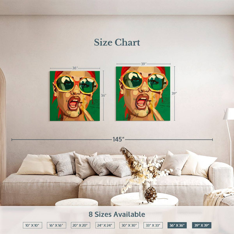 Leisha Playful Girl, 39" H x 39" W