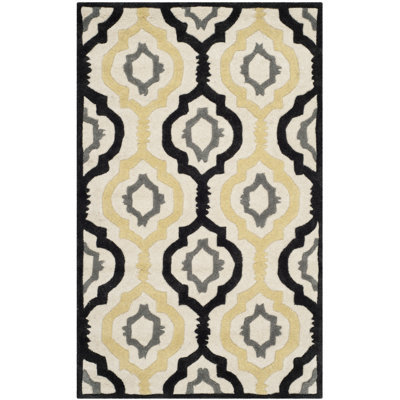 Tapis en laine touffeté à la main Carolene
