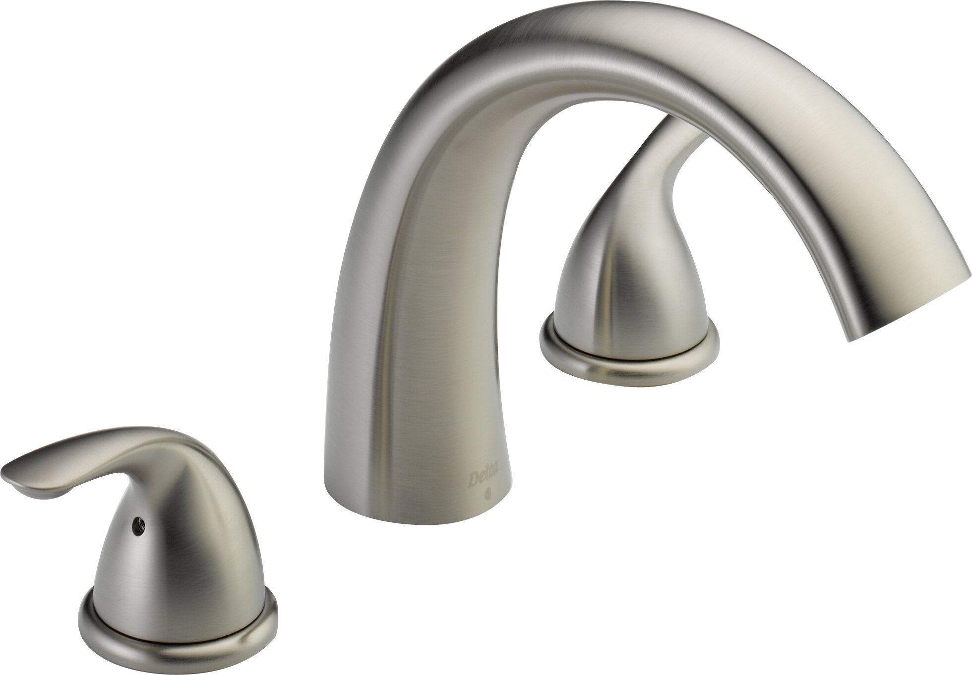 POPSanitaryWare Brushed Nickel high quality Roman Tub Waterfall Faucet Trim Kit 2-Handle Deck