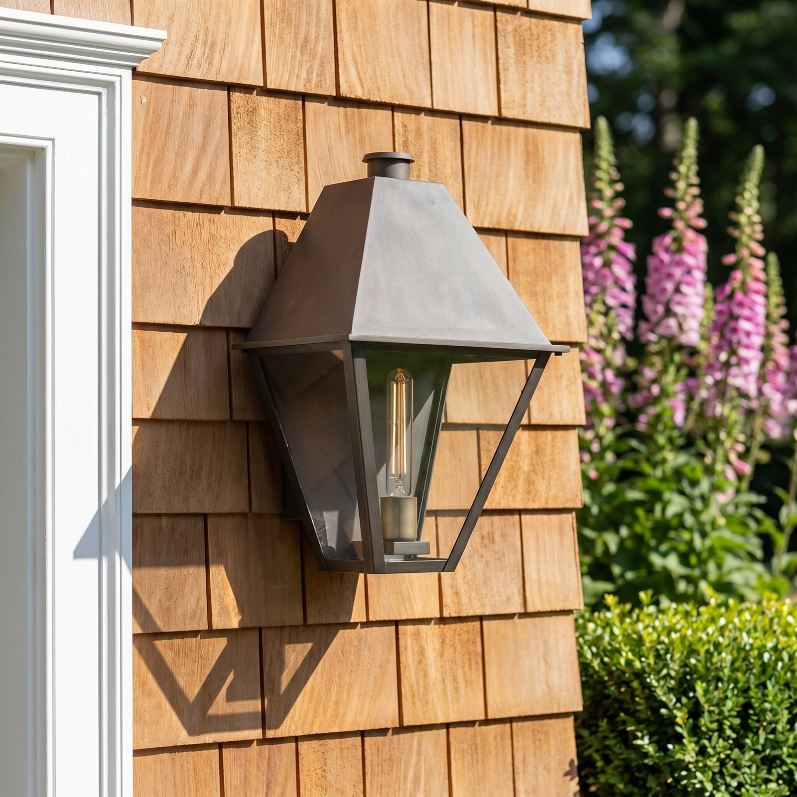 Endsley Outdoor Wall Lantern, 19.25" H x 12.5" W x 8" D