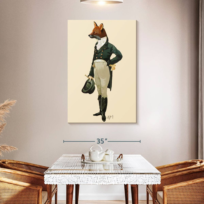 Ketti Dandy Fox, 48" H x 32" W