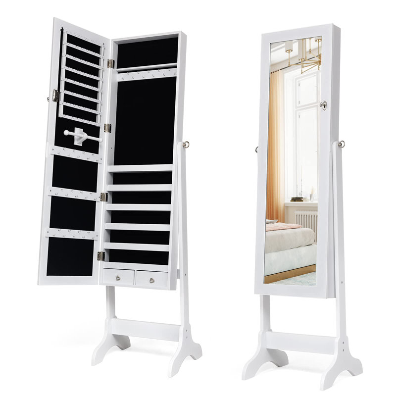 Toupin Jewelry Armoire, White