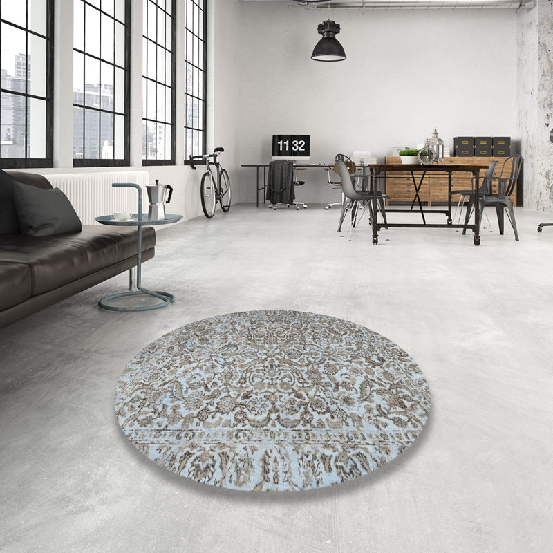 Floral Indoor Rug, Round 3'