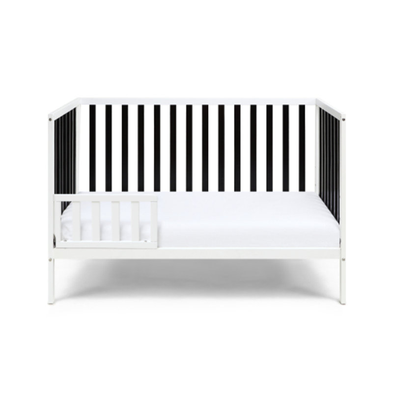 Canapé-lit Island avec lit de bébé convertible blanc et noir