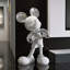Adorable article de décoration en résine électrolytique Mickey en forme de cœur
