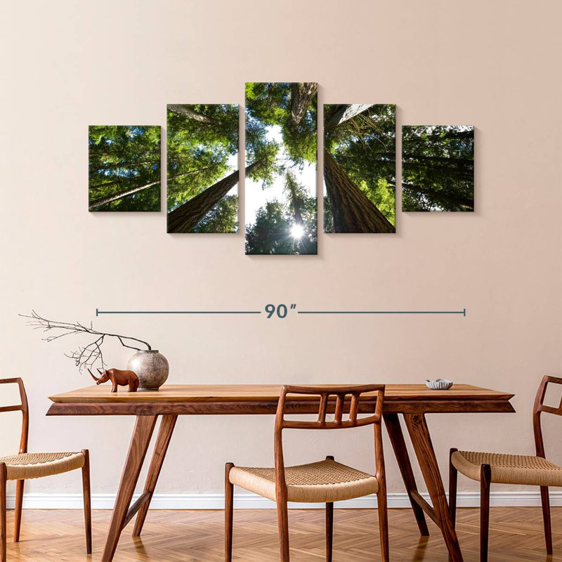 Low Angle Cedar Trees, 42" H x 92" W