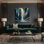 Art mural sur toile gris