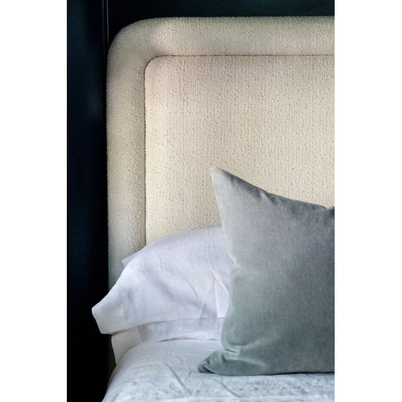 Kit Upholstered Bed, Queen, White