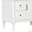 Meuble-lavabo autoportant de 36 pouces avec lavabo en céramique, tiroir rabattable, tablette réglable et structure en bois d'hévéa durable au fini noir-831752817