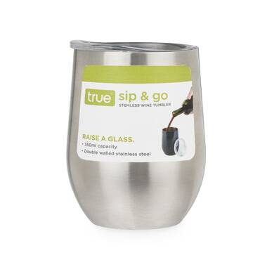 True - Sip & Go Stemless Wine Tumbler in Berry