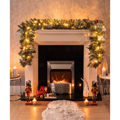 270cm Lighted Faux Garland with Lights