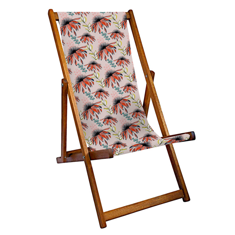 Cesura Folding Deck Chair, Orange