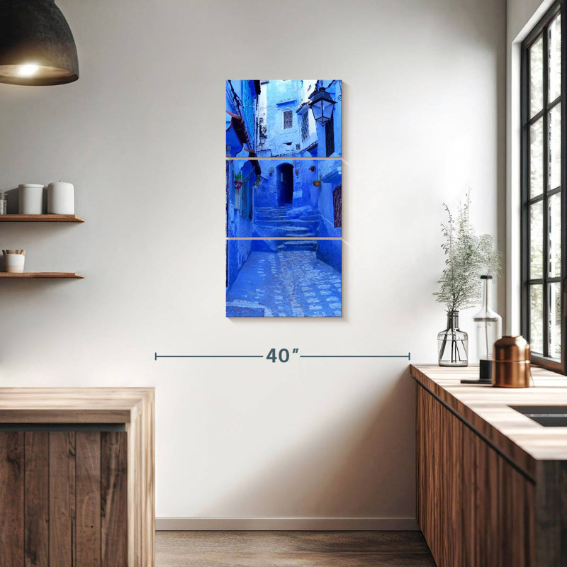 Charmante rue Chefchaouen, H 38 po x l 18 po