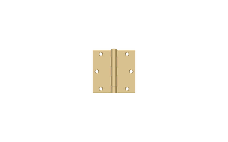 Steel Hinge, Brushed Brass