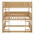 Triple Wood Bunk Bed, With Ladders, Guardrails-166233472