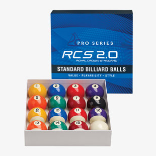 16-Piece Royal Crown Standard Billiard Ball Set