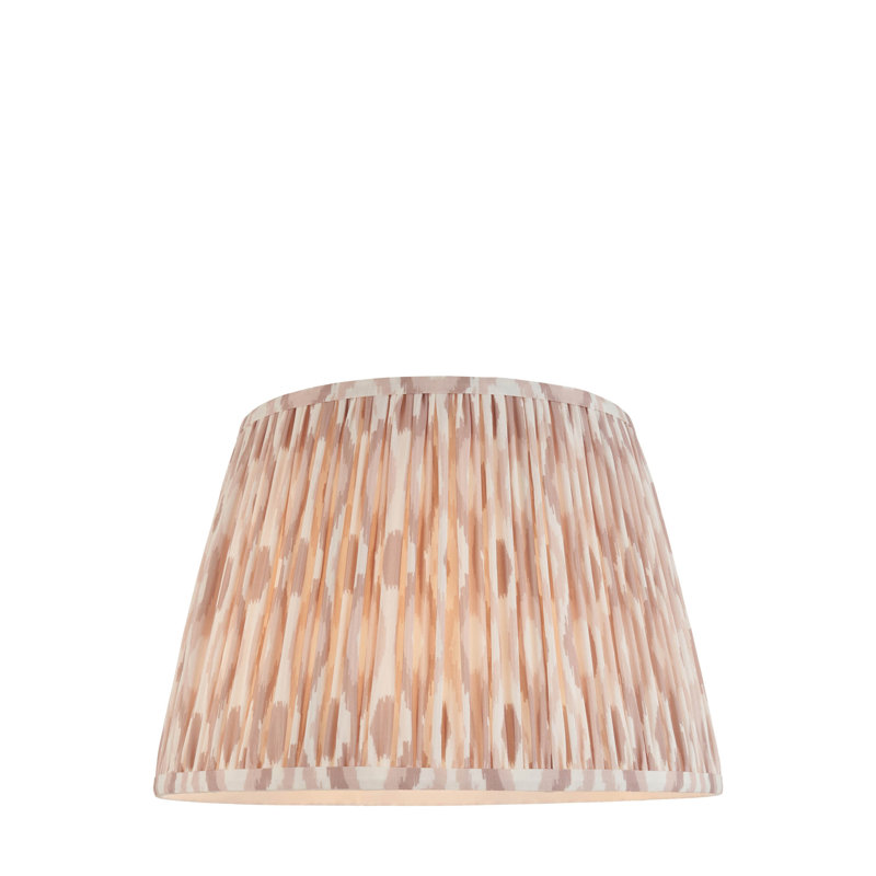 Ikat Lamp Shade, Beige, 24cm H x 25cm W x 35cm D