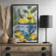 Indigo et citron II par Melissa Wang, reproduction d'art-832862466-832862467