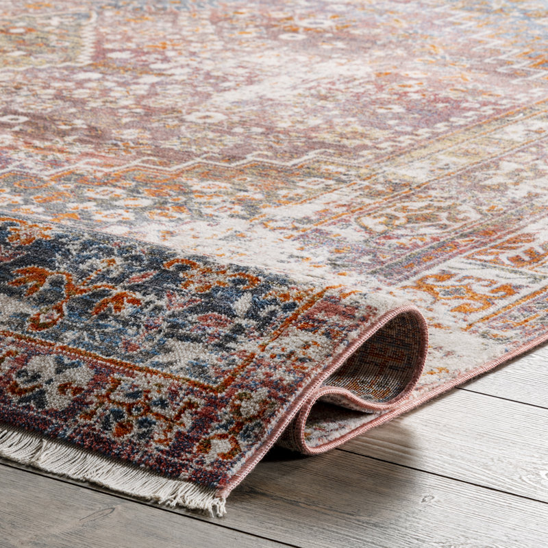 Osco Southwestern Rust Area Rug, Round 5'