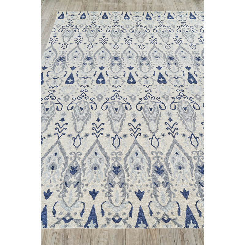 Sarasota Wool Ikat Area Rug, Rectangle 8' x 10'