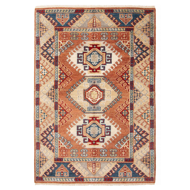 One Of A Kind Jules Serapi Copper 5'4" x 7'10"Area Rug