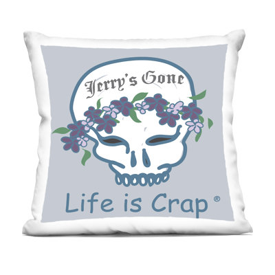 Coussin Stupell Industries Jerry's Gone Skull Design by LIC