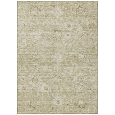 Chroma Brown Washable Indoor-Outdoor Rug - 