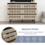 Commode 6 tiroirs Grille Style