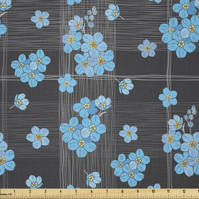 Dayawati Forget Me Not Blossoms Multi-Purpose Fabric
