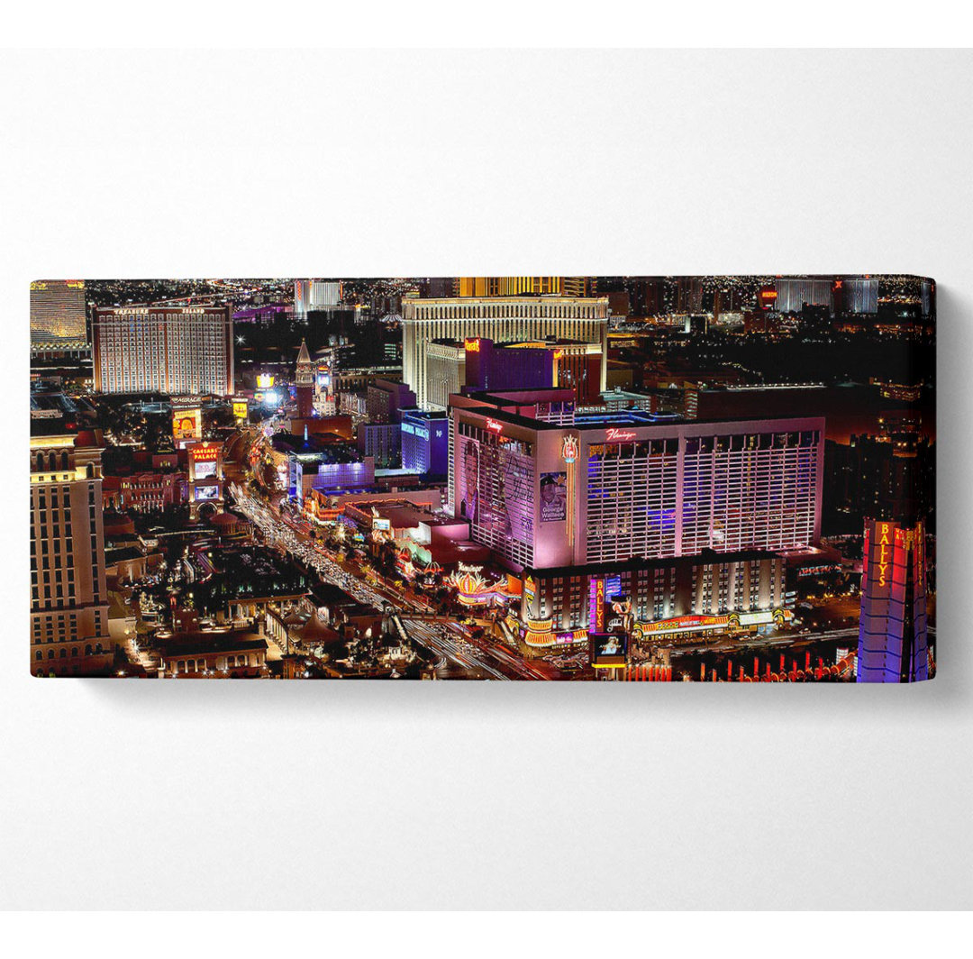 Las Vegas Strip Night Lights - Leinwanddrucke auf Leinwand