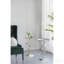 Table contemporaine 16,9 po x 16,9 po x 28 po or brillant