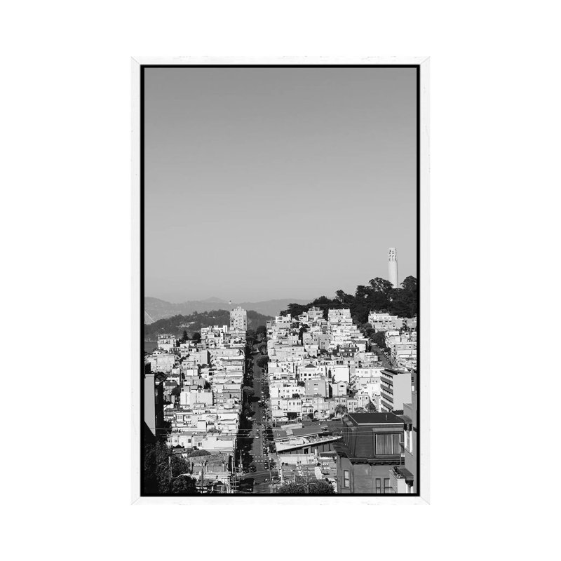 San Francisco XVII by Bethany Young - Print on Canvas, 66.04cm H x 45.72cm W x 3.81cm D, White Framed