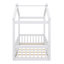 Charmant cadre de lit simple en bois de style rustique-2103684874