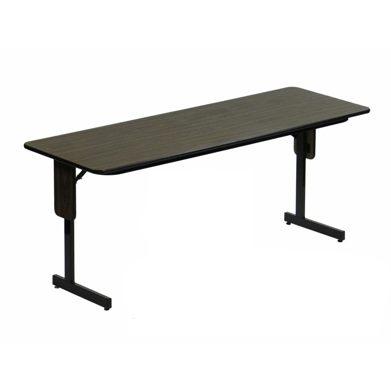 Table pliante rectangulaire 72'', Noyer, l 96 po x P 18 po