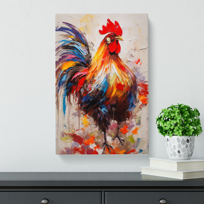 Rooster Gestural - No Frame Print