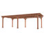 12 pi. X 24 pi Pergola en bois massif