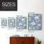 Bleu chinoiserie I, reproduction encadrée - bois massif-112362112-112362115