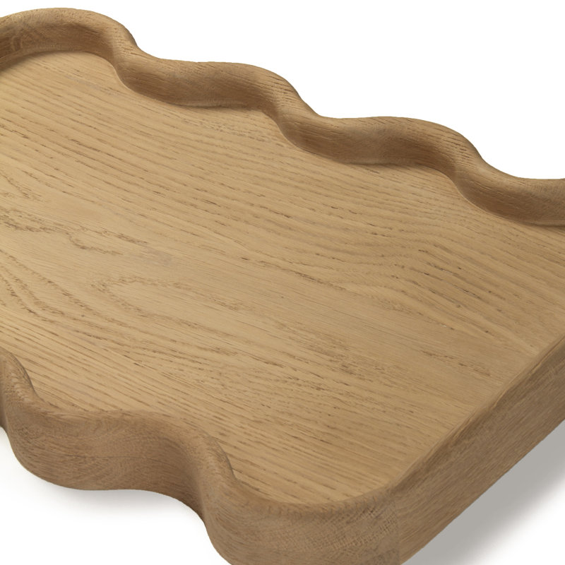 Plateau en bois massif Almandine, Brun, H 1,5 po x l 21,5 po x P 15,5 po