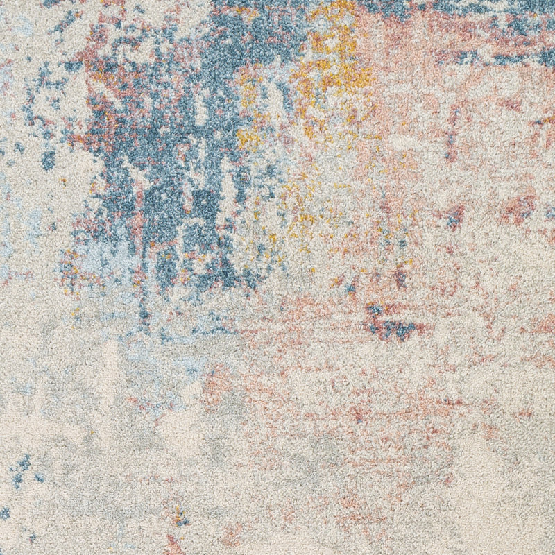 Addington Abstract Indoor Rug, Rectangle 6'7" x 9'