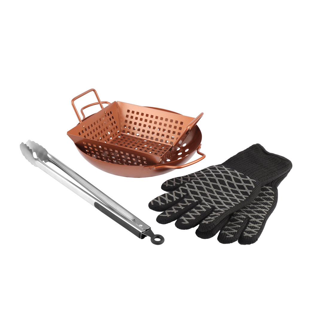 Stainless Steel Non-Stick Dishwasher Safe Grilling Tool Set PitMaster King
